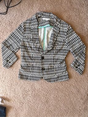2008 Y2K Cabi Geometric Cotton Blazer